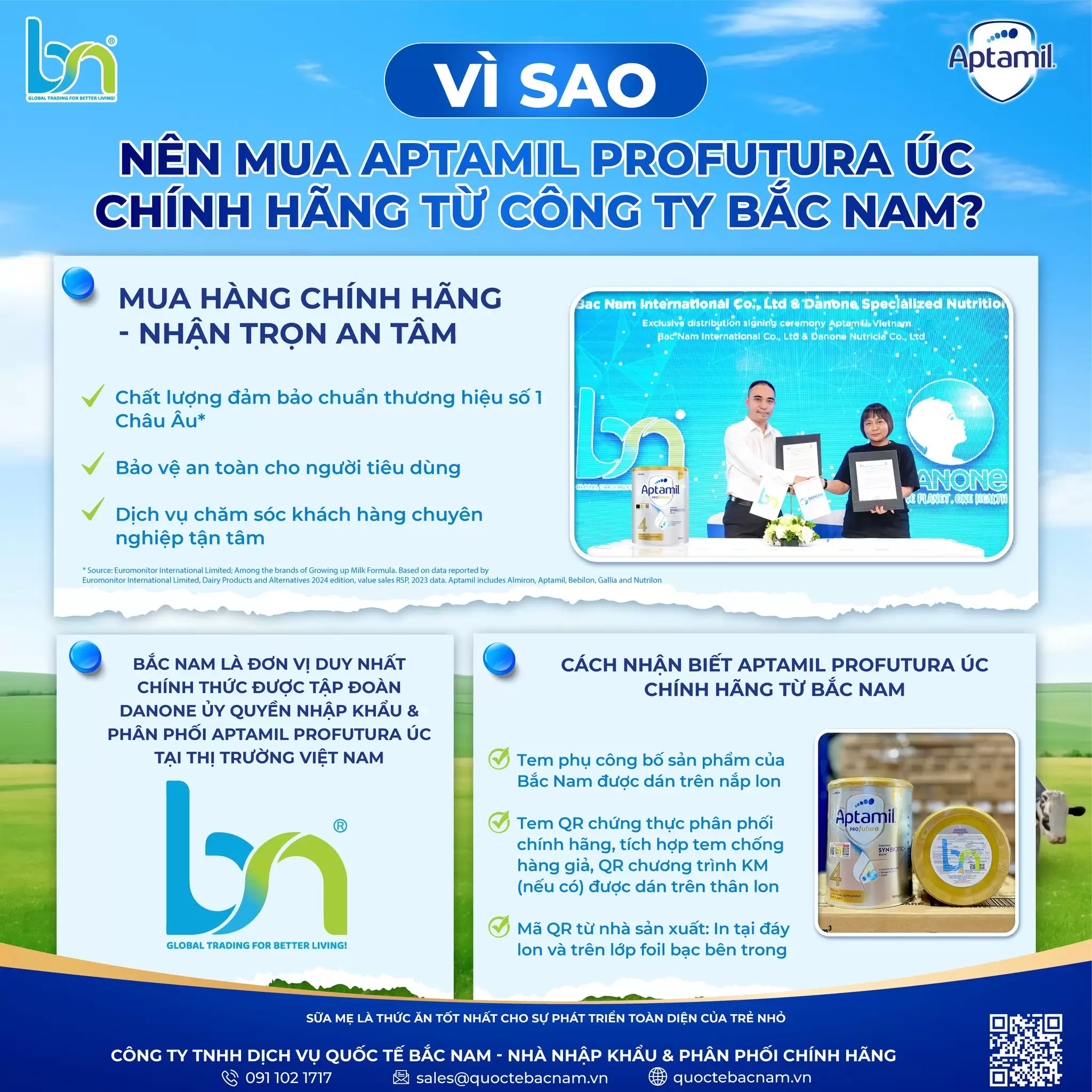 vì sao mua aptamil profutura úc tại Bắc Nam