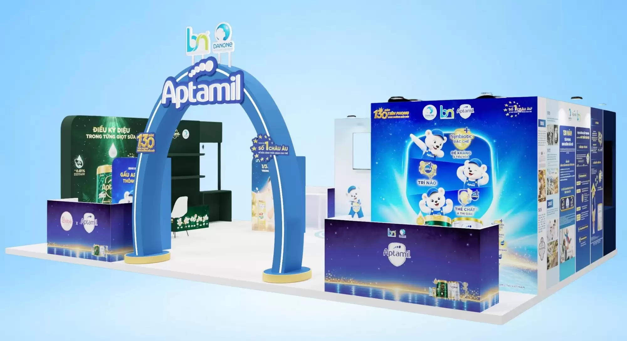 Gian hàng Bắc Nam x Aptamil tại Vietbaby fair 2026