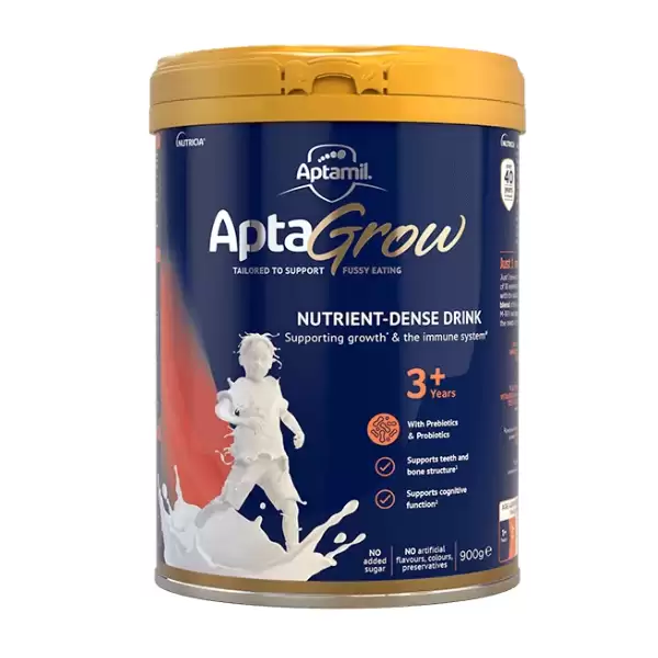 Sữa AptaGrow 3+ hộp 900g dành cho trẻ từ 3 - 6 tuổi