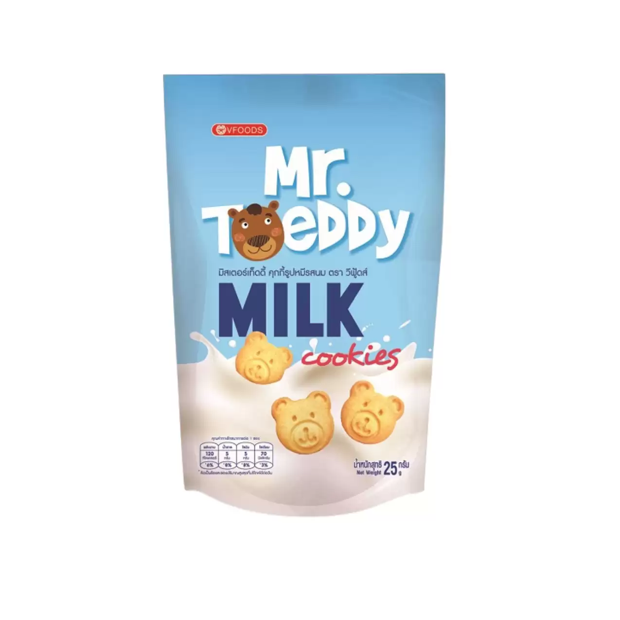 Bánh quy gấu Vfoods Mr. Teddy vị sữa